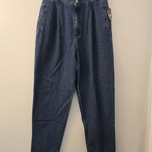 NWT Riveted by Lee Vintage Style, Front-Pleated Denim Jeans for Women - Size 16M